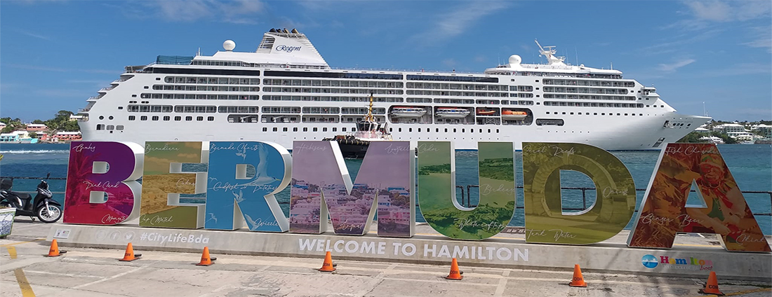 Photo of a large colourful Bermuda sign Photo of a large colourful Bermuda sign