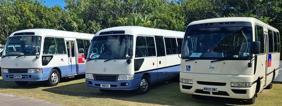Photo of inside and outside of minibuses reflecting wheelchair accessibility Photo of inside and outside of minibuses reflecting wheelchair accessibility