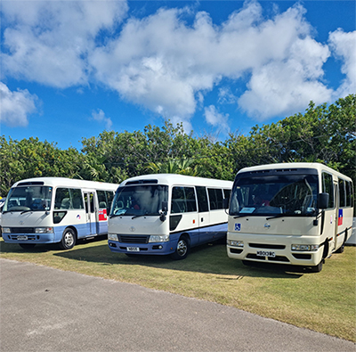 Photo of three minibuses Photo of three minibuses