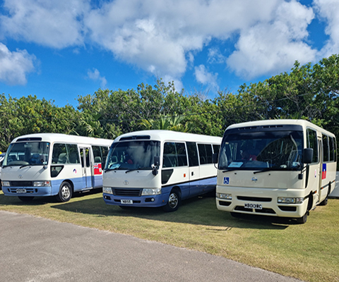 Photo of three minibuses Photo of three minibuses